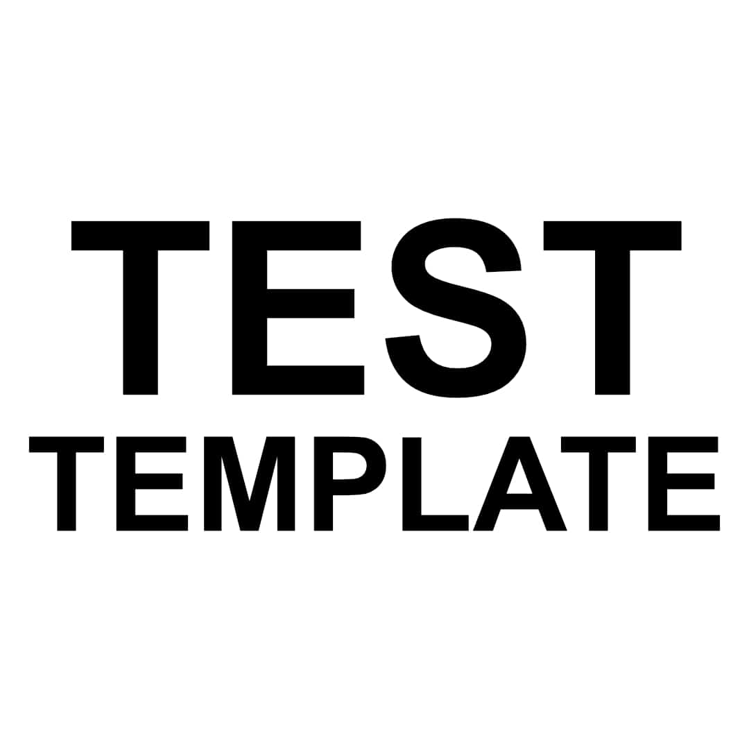 PRODUCT TESTING - TEMPLATE