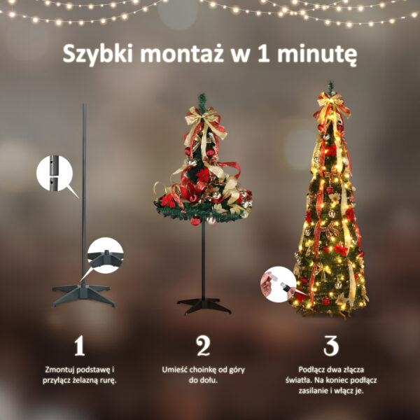Wyskakująca choinka InstaTree™ (180cm x 65cm)
