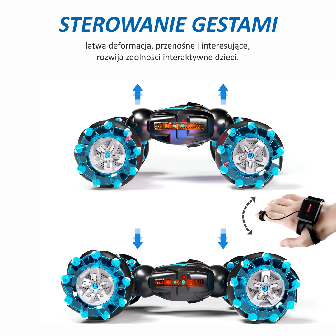 Tekix™ - Samochód RC do akrobacji sterowany gestami