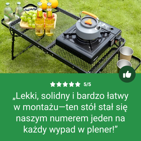 WildFold™ -  Składany Stół Turystyczny z Siatką