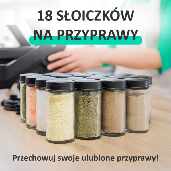 SpicePro ™ - Obracający Organizer na Przyprawy
