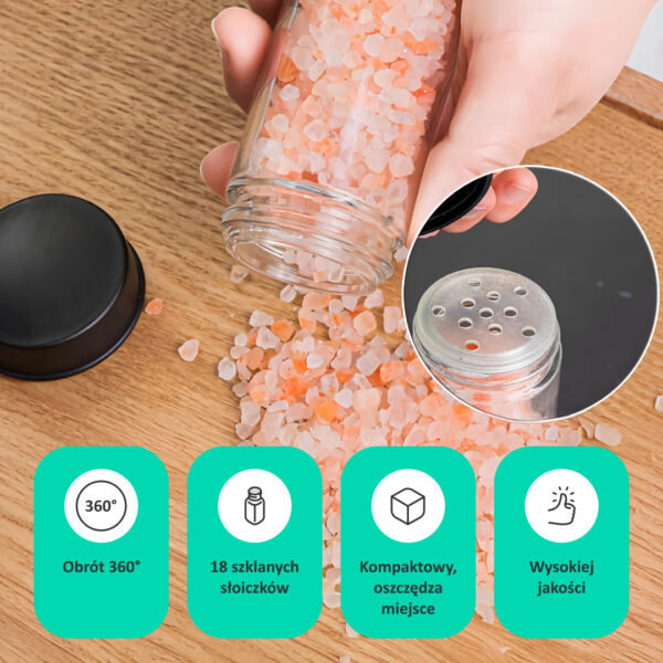 SpicePro ™ - Obracający Organizer na Przyprawy