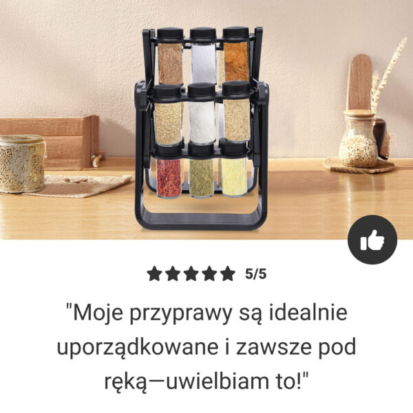 SpicePro ™ - Obracający Organizer na Przyprawy