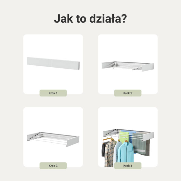 NINJARACK™ SKŁADANA SUSZARKA ŚCIENNA