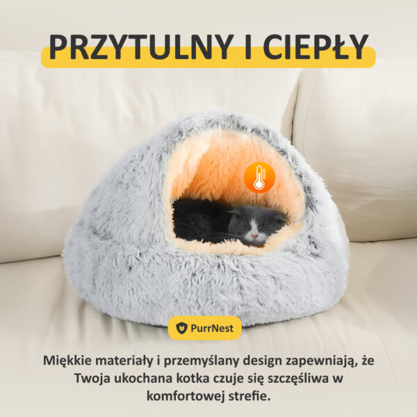 PurrNest – Łóżko Antystresowe dla Zwierząt