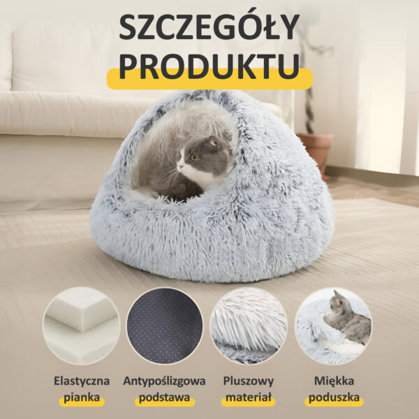 PurrNest – Łóżko Antystresowe dla Zwierząt