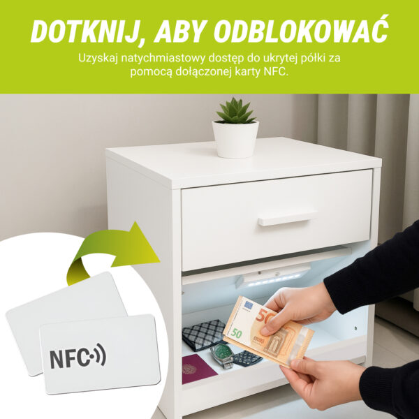 NovaCasa™ – Inteligentna Szafka Nocna z Ukrytym Schowkiem