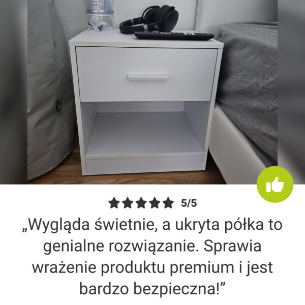 NovaCasa™ – Inteligentna Szafka Nocna z Ukrytym Schowkiem