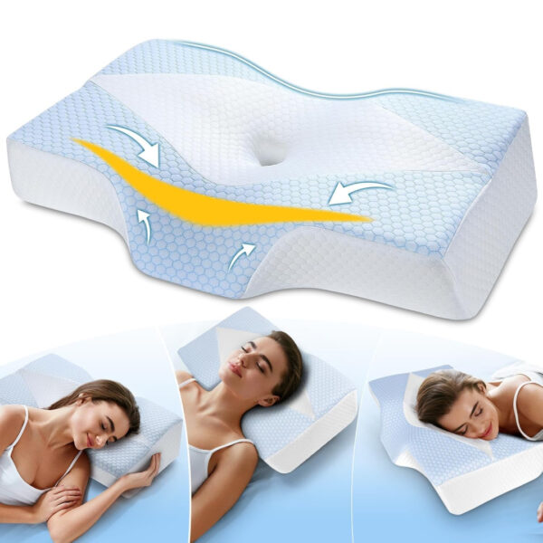 ErgoDream™ - Poduszka Ergonomiczna z Pianki Memory