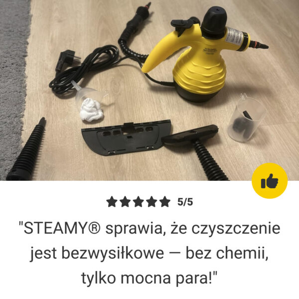 STEAMY® Parownica z powietrzem pod ciśnieniem – Wszystko w jednym z 9 ekskluzywnymi akcesoriami
