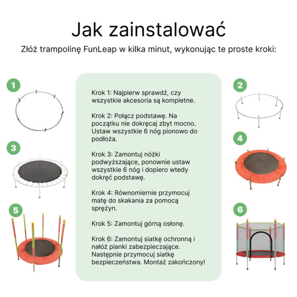 FunLeap – Uniwersalna Trampolina Wnętrze & Zewnątrz