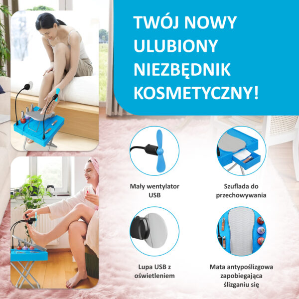 NailEase ™ - Przenośna Stacja do Pielęgnacji Paznokci