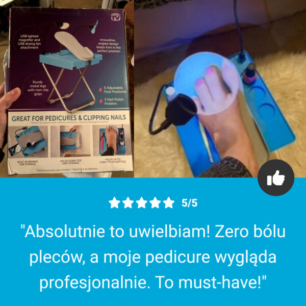 NailEase ™ - Przenośna Stacja do Pielęgnacji Paznokci