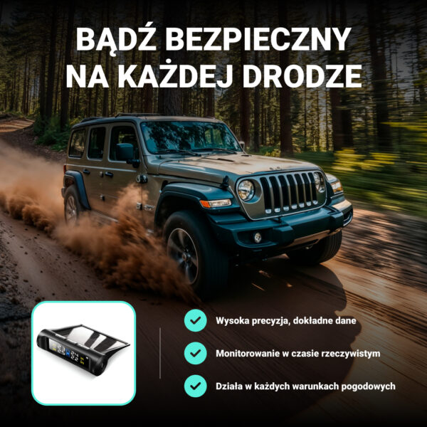 Riboton™ -  Solarny System Monitorowania Ciśnienia Opon