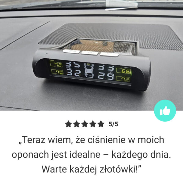 Riboton™ -  Solarny System Monitorowania Ciśnienia Opon