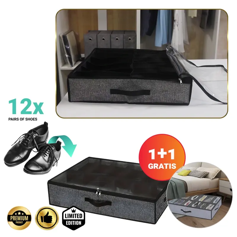 StoreEase™ - Organizer na buty pod łóżko