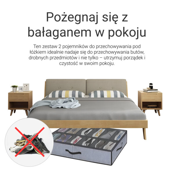 StoreEase™ - Organizer na buty pod łóżko