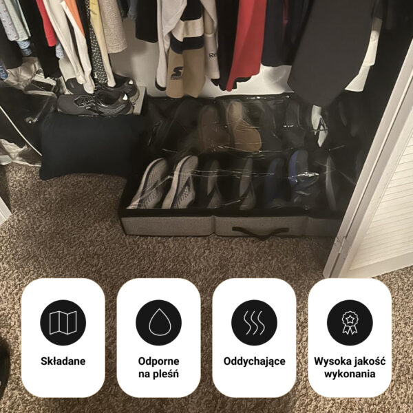 StoreEase™ - Organizer na buty pod łóżko