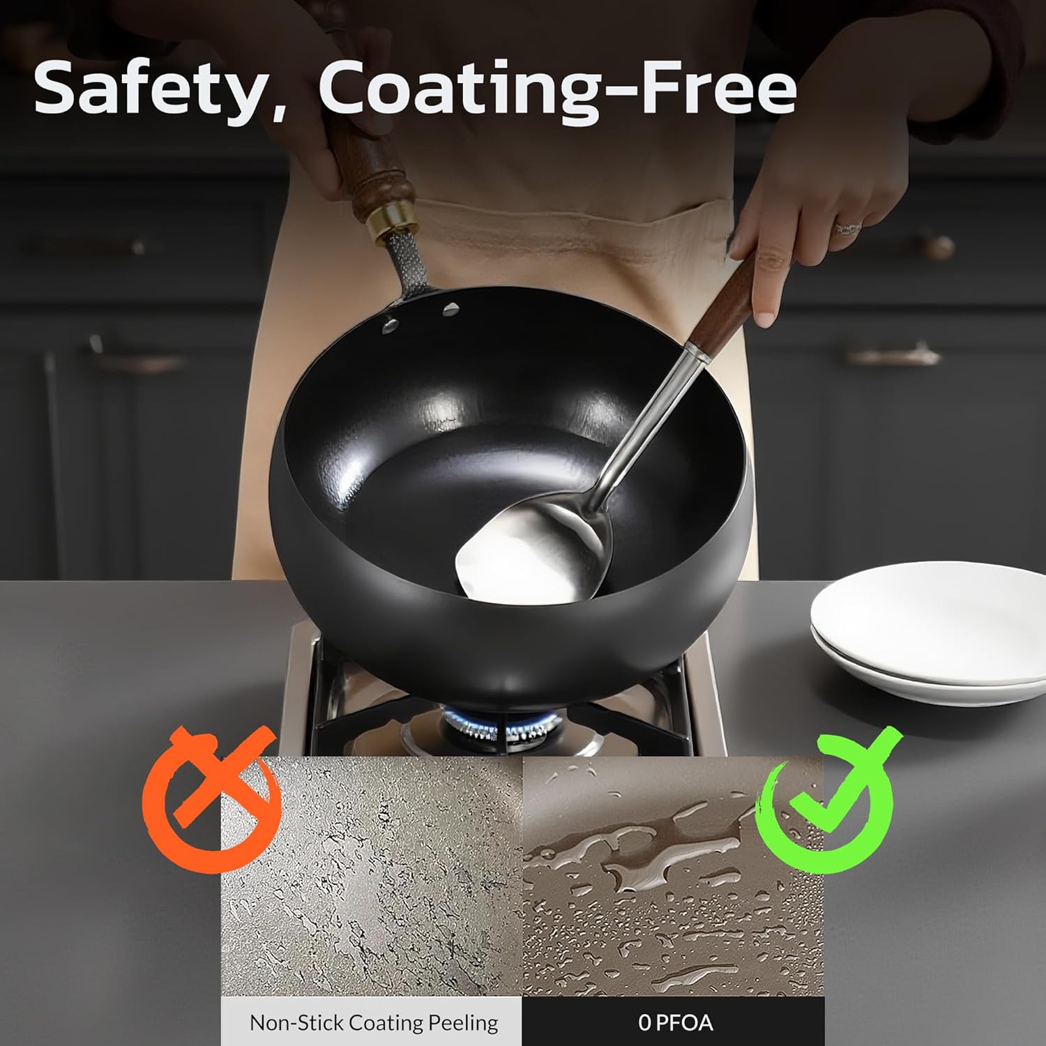 Ferona™ - Japońska Patelnia Bez Powłoki