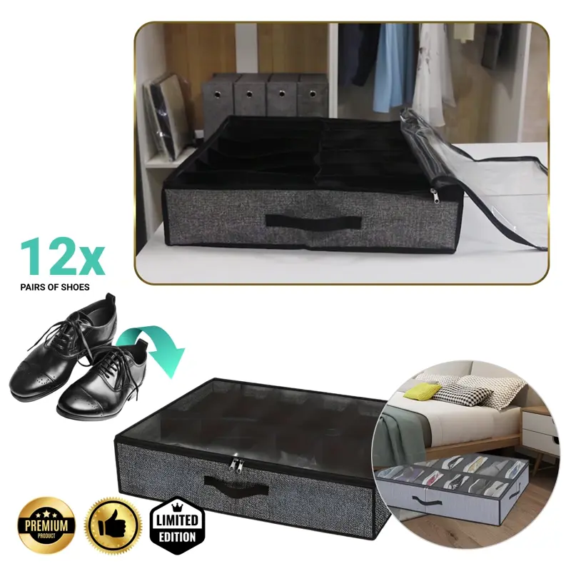 StoreEase™ - Organizer na buty pod łóżko