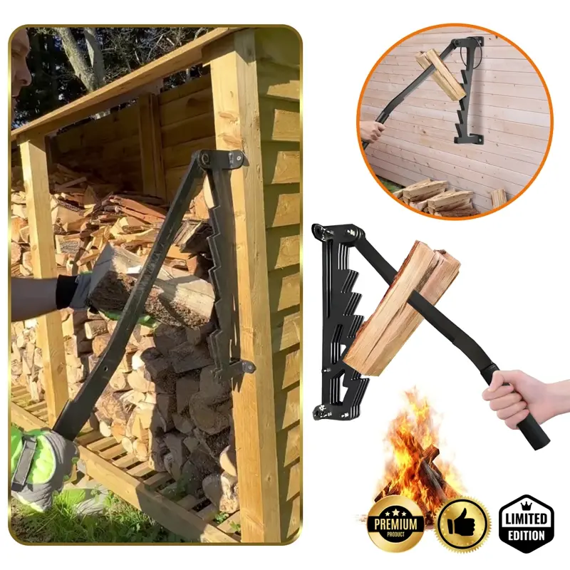 Logma™ – Ręczny rozłupywacz drewna montowany na ścianie