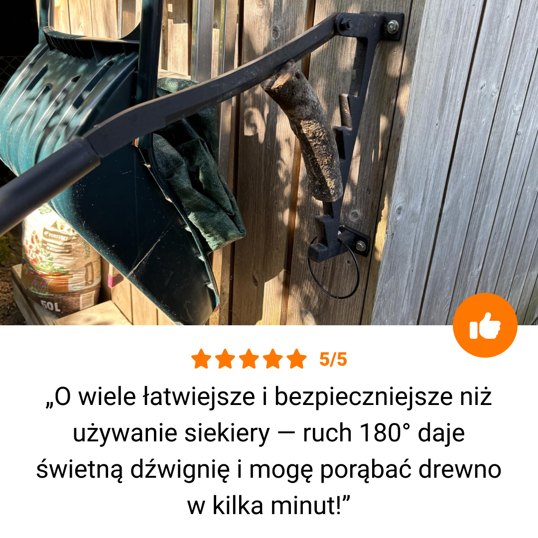 Logma™ – Ręczny rozłupywacz drewna montowany na ścianie - obrazek 5